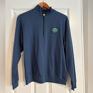 Men's Navy Half-Zip Sweater - Pelotonia